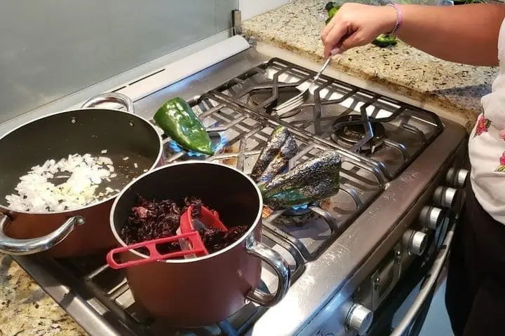 traditional family kitchen in cozumel