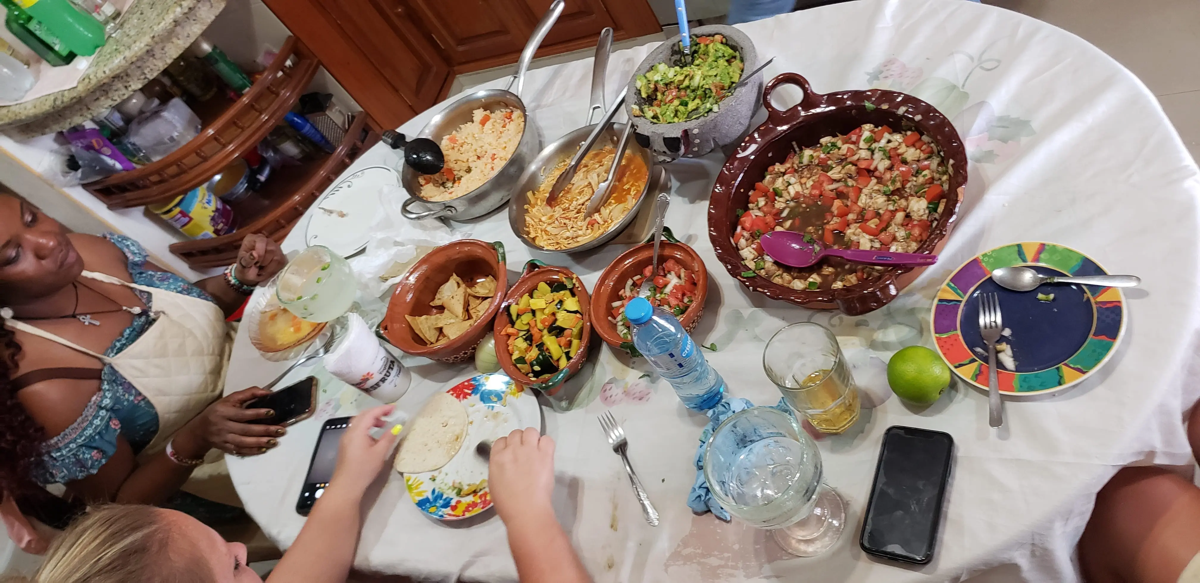 traditional family kitchen in cozumel