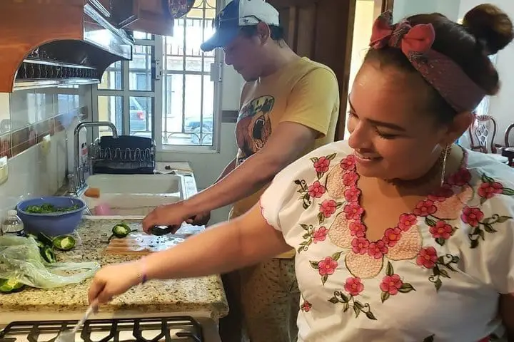 traditional family kitchen in cozumel