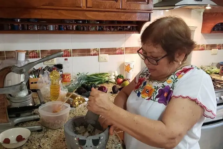 traditional family kitchen in cozumel